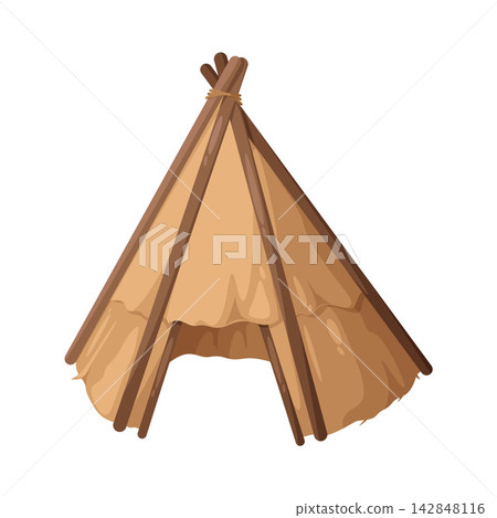 Illustration of Traditional Shelter 142848116