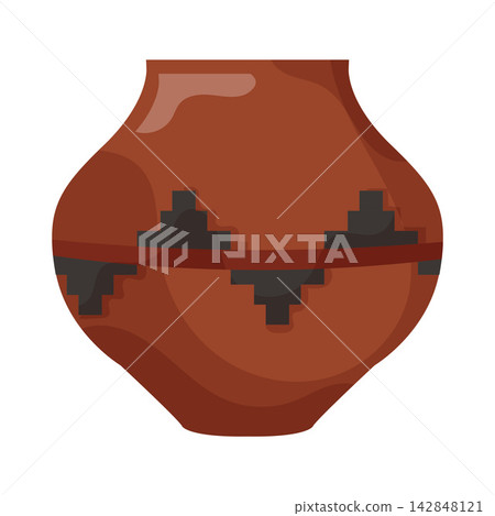 Illustration of Clay Pottery Illustration of Clay Pottery 142848121