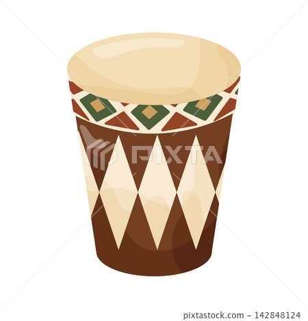 Illustration of Traditional Drum Illustration of Traditional Drum 142848124