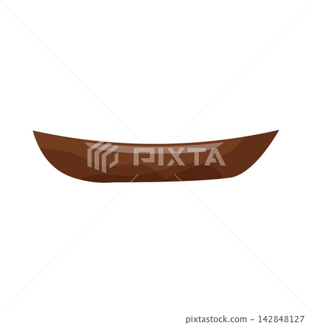 Illustration of Wooden Boat Illustration of Wooden Boat 142848127