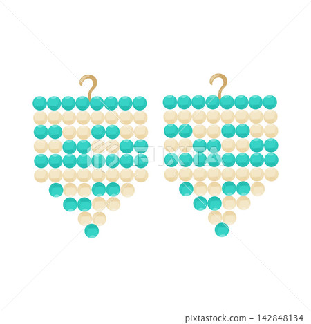 Illustration of Beadwork 142848134