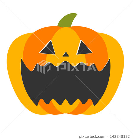 Pumpkin Halloween Jack-o'-lantern illustration (single) Pumpkin Halloween Jack-o'-lantern illustration (single) 142848322
