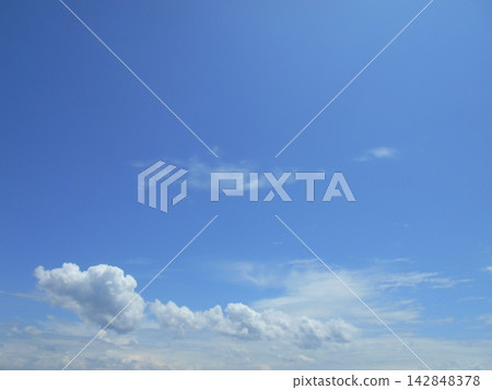 White clouds floating in the blue sky White clouds floating in the blue sky 142848378