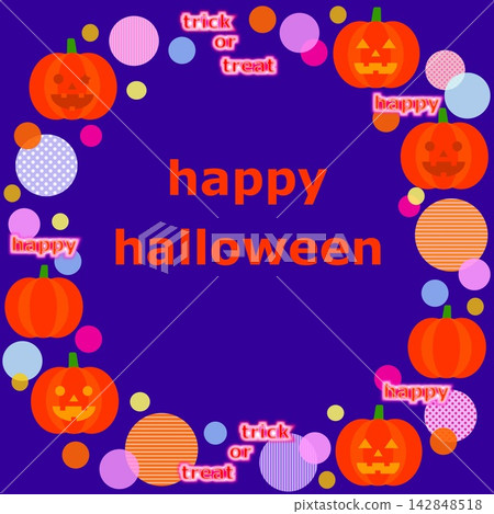 Happy Halloween Jack-o'-lantern pumpkin Happy Halloween Jack-o'-lantern pumpkin 142848518