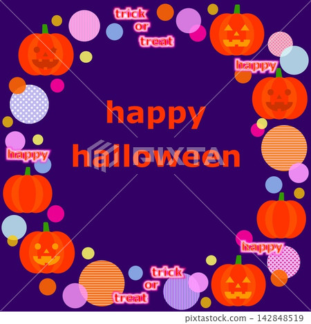 Happy Halloween Jack-o'-lantern pumpkin Happy Halloween Jack-o'-lantern pumpkin 142848519