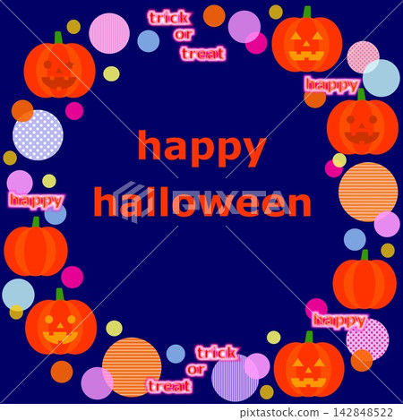 Happy Halloween Jack-o'-lantern pumpkin Happy Halloween Jack-o'-lantern pumpkin 142848522