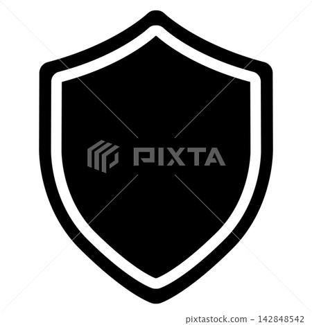 Shield icon template. Protection or Security shield sign. Defence or Guard protect symbol. flat style. Shield icon template. Protection or Security shield sign. Defence or Guard protect symbol. flat style. 142848542