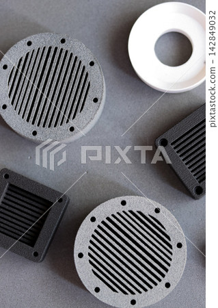 Assorted 3D Printed Ventilation Prototype Parts 142849032