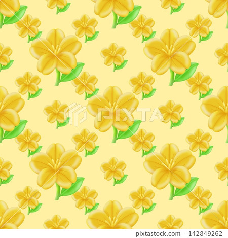 seamless pattern with yellow flowers seamless pattern with yellow flowers 142849262