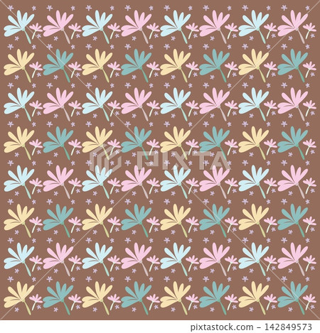 Seamless floral fabric spring for pattern backgrounds and all designs Seamless floral fabric spring for pattern backgrounds and all designs 142849573