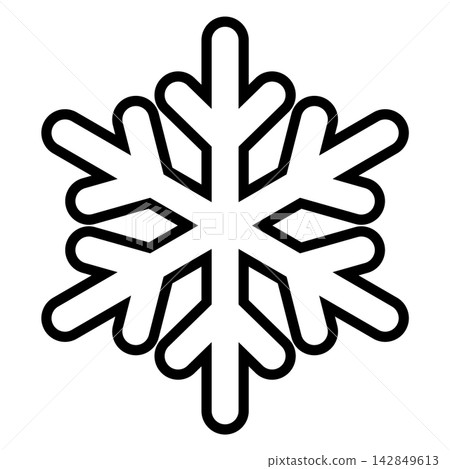 雪花圖標，冬季，聖誕節，簡約，冰點以下，向量圖 142849613