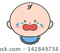 Illustration of a crying baby 142849738