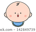 Illustration of a surprised baby 142849739