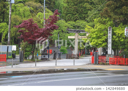 Japan April 29 2026 Sendai Toshogu shrine entrance with torii Japan April 29 2026 Sendai Toshogu shrine entrance with torii 142849880