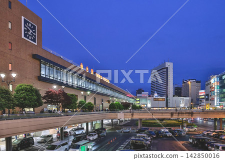 Japan April 29 2026 Sendai Station night skyline with cityscape Japan April 29 2026 Sendai Station night skyline with cityscape 142850016