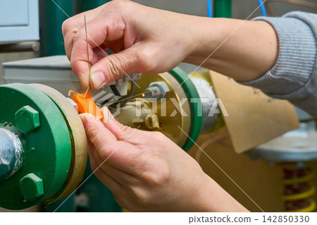 Sealing and recording the inspection date for basement piping 142850330