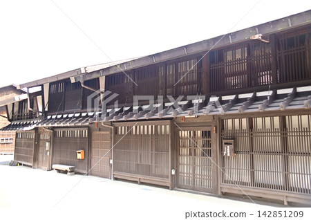 奈良井宿的街景，被指定為國家級傳統建築群重要保護區 142851209