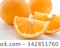 切開的夏蜜柑特寫照片。 142851760