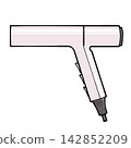 Long-type hair dryer (white) 142852209