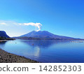 Sakurajima as seen from Tarumizu City, Kagoshima Prefecture 142852303