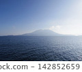 Sakurajima as seen from the sea 142852659