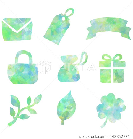 Hand-painted gift and wrapping motif set of 9 Hand-painted gift and wrapping motif set of 9 142852775