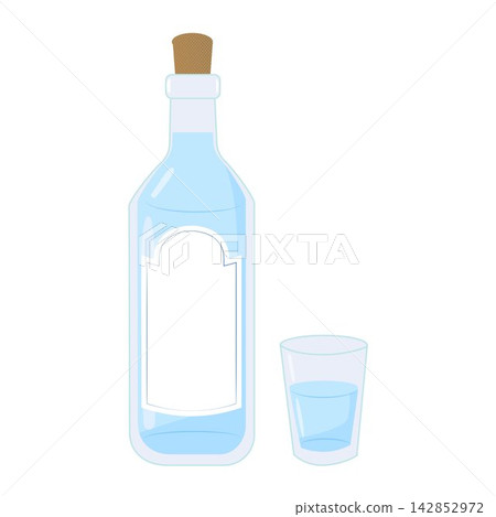 Refreshing Glass of Water Beside a Bottle for Hydration and Health Benefits Refreshing Glass of Water Beside a Bottle for Hydration and Health Benefits 142852972