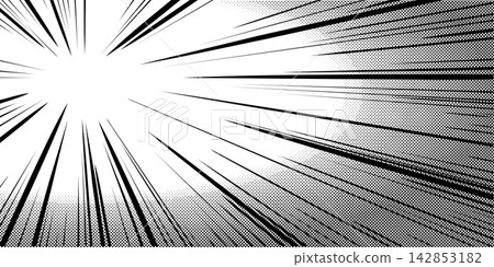 Comic book anime background with radial lines Comic book anime background with radial lines 142853182