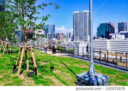 Tokyo, Takanawa Gateway City, MoN Takanawa, RF, Hanami Terrace Tokyo, Takanawa Gateway City, MoN Takanawa, RF, Hanami Terrace 142853876