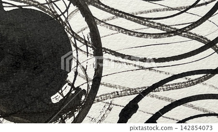 Background materials that evoke the texture of Japanese paper, drawings made with ink, brushstrokes and smudges, banner-sized background illustrations. Background materials that evoke the texture of Japanese paper, drawings made with ink, brushstrokes and smudges, banner-sized background illustrations. 142854073