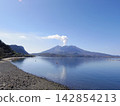 Sakurajima as seen from Tarumizu City, Kagoshima Prefecture 142854213