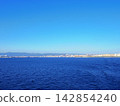 A view of Kagoshima city from the sea (Kagoshima City, Kagoshima Prefecture) 142854240