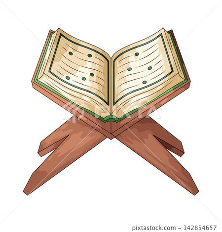 Illustration of Open Quran Illustration of Open Quran 142854657