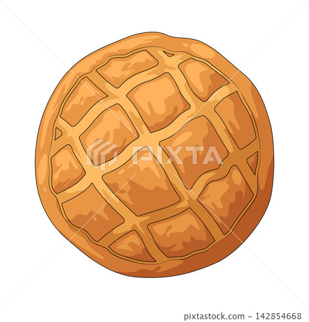 Illustration of Round Loaf of Bread Illustration of Round Loaf of Bread 142854668