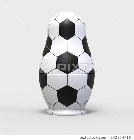 Football Russian Matryoshka Doll Render Football Russian Matryoshka Doll Render 142854718