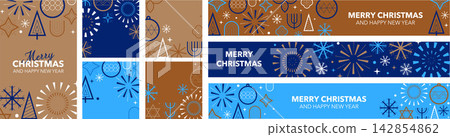 Christmas and New Year Design Bundle, Geometric Line Art Square Banners, Posters and Long Header Templates Christmas and New Year Design Bundle, Geometric Line Art Square Banners, Posters and Long Header Templates 142854862
