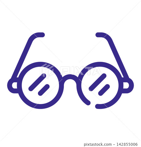 Glasses line icon vector isolated 142855006