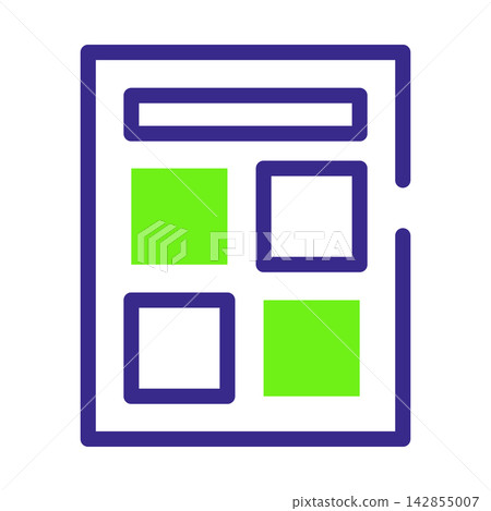 Calculator line icon vector isolated Calculator line icon vector isolated 142855007