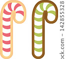 Iced cookies (candy cane) 142855328