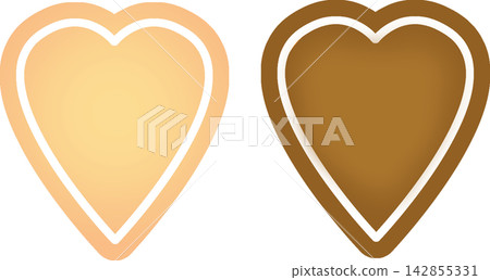 Heart cookie 142855331