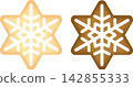 Iced cookies (snowflake design) 142855333