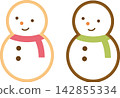 Iced cookies (snowman) 142855334