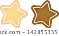 Star shaped cookie 142855335