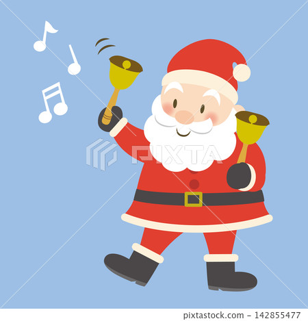 Santa Claus playing handbells (no main line) Santa Claus playing handbells (no main line) 142855477