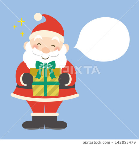 A cute Santa Claus holding presents (no outline) A cute Santa Claus holding presents (no outline) 142855479