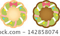 Iced cookies (wreath) 142858074