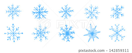 Doodle snowflake, hand drawn winter snowflake stars crayon scribble texture. Set retro y2k winter themes, holiday designs, and seasonal decorative graphics. Doodle snowflake, hand drawn winter snowflake stars crayon scribble texture. Set retro y2k winter themes, holiday designs, and seasonal decorative graphics. 142859311
