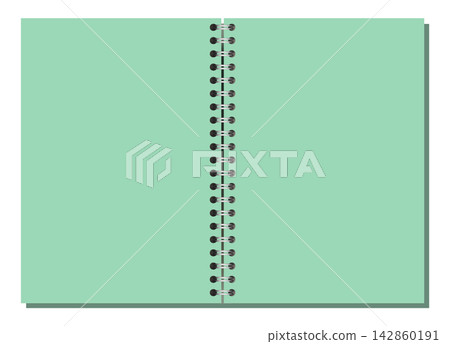 Spiral Notebook Page Green B5 Landscape Center Coil Bound Blank Editable Stationery Horizontal Vector Art Modern Spiral Notebook Page Green B5 Landscape Center Coil Bound Blank Editable Stationery Horizontal Vector Art Modern 142860191