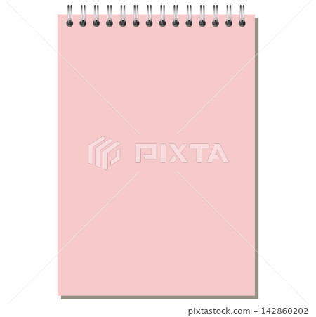 Spiral Notebook Page Pink B5 Portrait Top Coil Bound Blank Editable Stationery Topbound Vector Art Modern Clean Spiral Notebook Page Pink B5 Portrait Top Coil Bound Blank Editable Stationery Topbound Vector Art Modern Clean 142860202