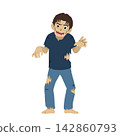 An illustration of a still-not-too-decayed zombie wandering around with its arms outstretched (for Halloween). An illustration of a still-not-too-decayed zombie wandering around with its arms outstretched (for Halloween). 142860793